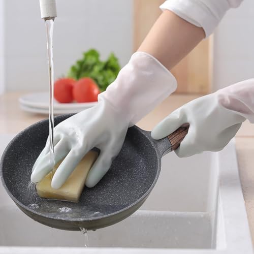 Beiqingyang Reusable Kitchen Rubber Gloves 1