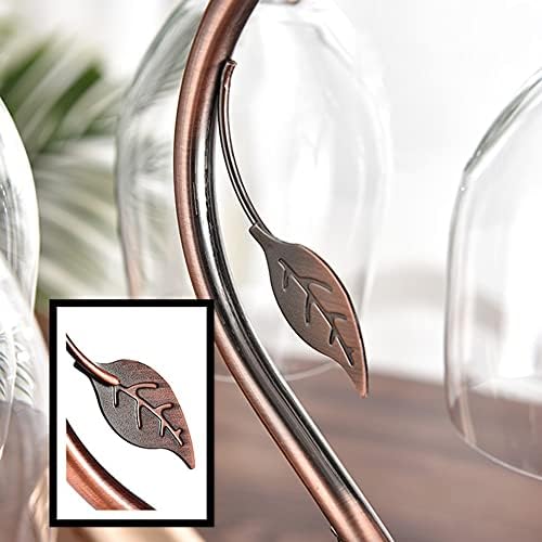 NWB Countertop Wine Rack with 2 Bottles and 6 Glasses