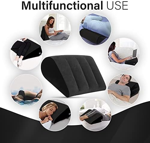 LuxoCare Leg Inflatable Elevation Pillows - Quick Inflate Deflate
