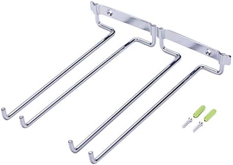 NEWCES Wall Mount Hanger for Stemware Under Cabinet