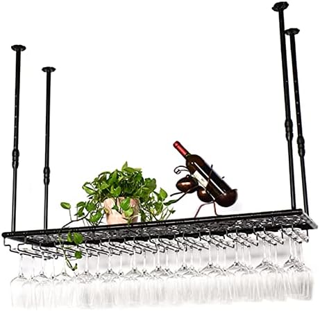 LUCEAE Ceiling Wine Rack with Adjustable Height 1