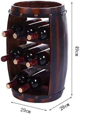 Oak Wine Barrel Storage Rack for Wine Whiskey and More