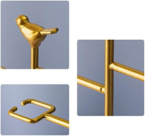 NWB Upside Down Wine Glass Rack - Gold Finish Holds 2 Glasses