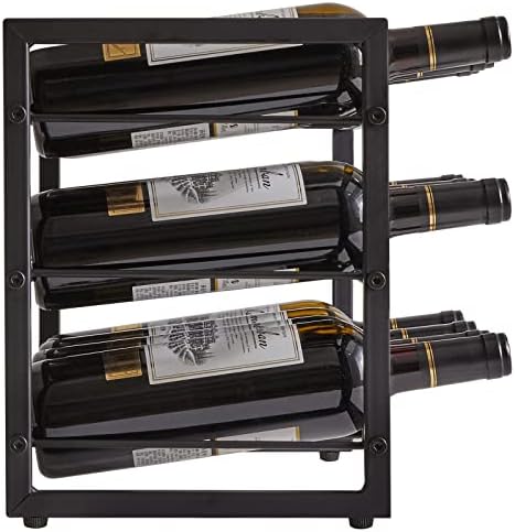 IBUYKE Freestanding 3-Tier Metal Wine Rack