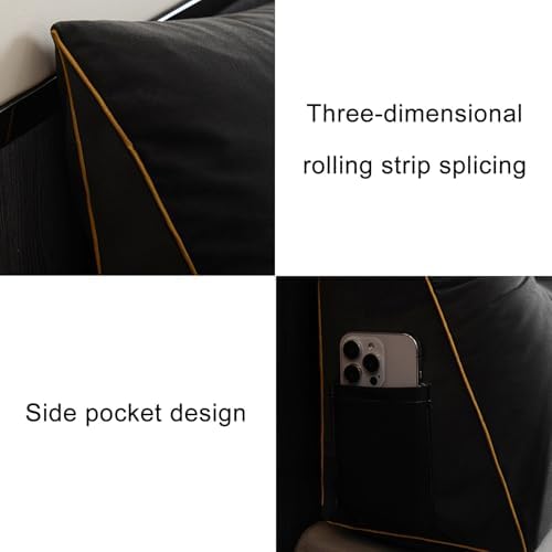 Headboard Bolster Pillow with Removable Cover