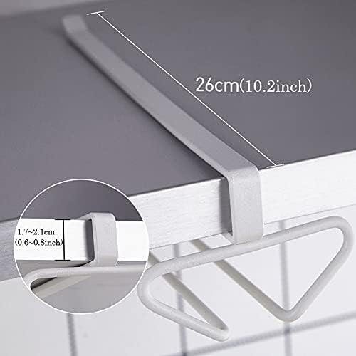 Portable Wine Glass Rack for Cabinet 2cm White Half Rows