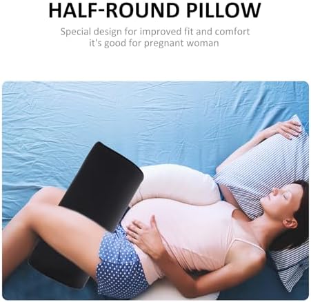 Veemoon Half Round Pillow for Leg and Back Support