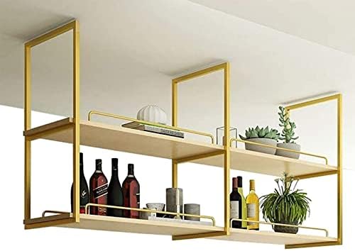 Ceiling Wine Rack - Retro Hanging Storage Shelf
