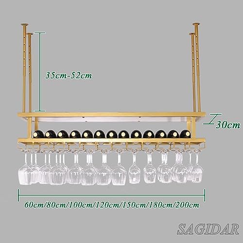SAGIDAR Ceiling Wine Glass Rack Holder
