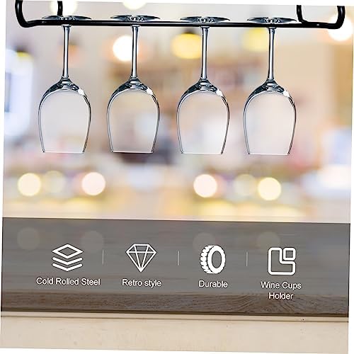 1Pc Creative Black Iron Wine Glass Hanger Rack 1