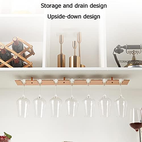 Under Cabinet Wine Glass Holder Rack for Kitchen Bar Storage