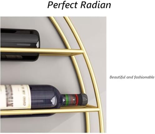 SilteD Wall-Mounted Wine Racks 80x75cm Iron Metal Display