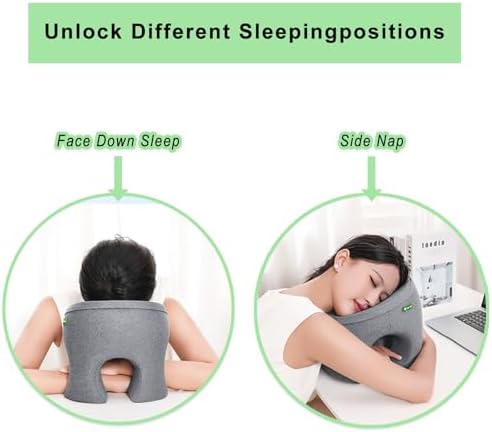 Memory Foam Desk Pillow with Arm Holes - Blue