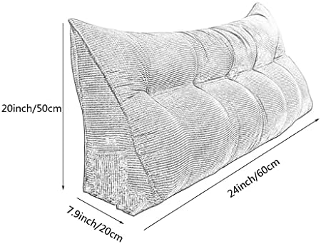 ZZYK Fleece Reading Pillow with Headboard Support 24inch Green