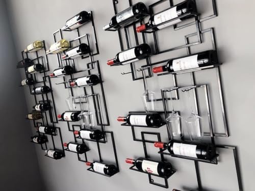 Bakufu Wall Mounted Wine Rack for 10 Bottles