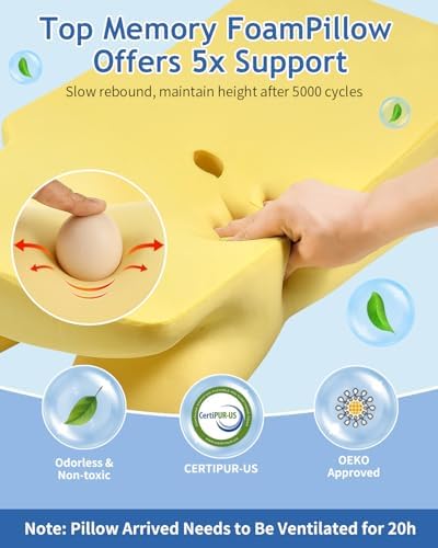 Tujami Cervical Neck Pillow for Pain Relief