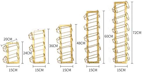 BOCbco Wall-Mounted Iron Wine Racks for Double Bottles