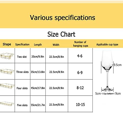 Adjustable Wine Glass Rack Under Cabinet Stainless Steel Bar Kitchen Storage