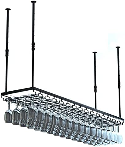 Suuim Hanging Wine Rack with Glass Holder