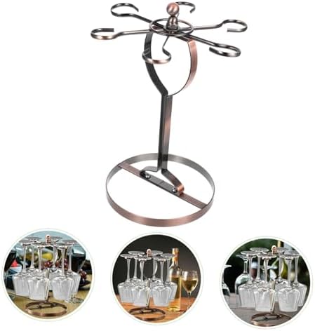 Ciieeo Iron Wine Glass Rack for Kitchen Bar Storage