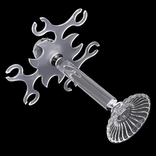 Headery Crystal Stemware Rack with 6 Hooks