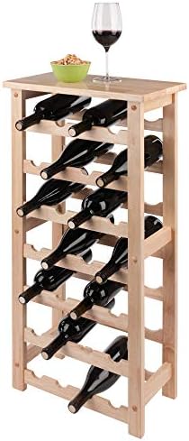 Winsome Napa 28-Bottle Wine Rack with 7 Shelves