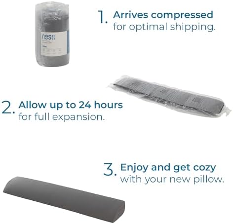 Nestl Bed Wedge Pillow for Headboard Gap Filler