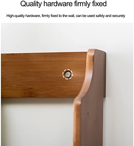 Suuim Wall-Mounted Wine Rack Holder - Solid Wood Display Stand