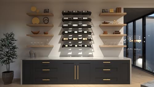 Ultra Wine Racks Showcase Horizontal Row - Black Modular
