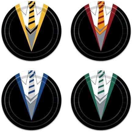 48Pcs Wizard School Paper Plates 9inch Birthday Party Decor