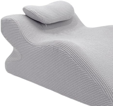 Face Down Pillow with Memory Foam Support Gray