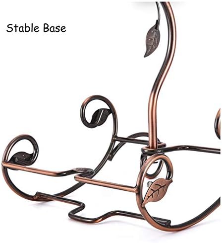 BOCbco Tabletop Wine Rack for 2 Bottles 6 Glasses