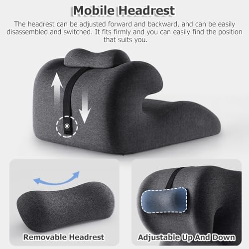 JYHHCYS Memory Foam Prone Pillow for Back Pain Relief