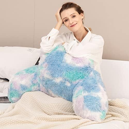 Stylish Ross Fur Reading Pillow with Back Support for Kids Adults
