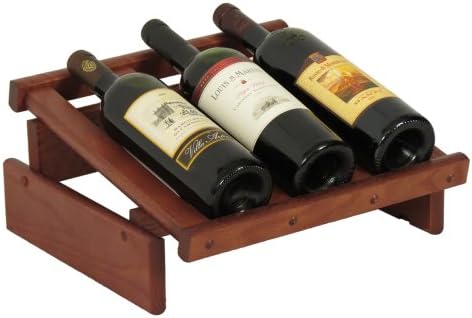 FixtureDisplays 3 Bottle Dakota Wine Display 104553