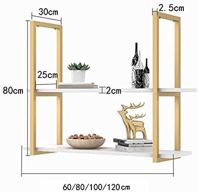 Durable Iron Wall Mounted Wine Rack with Floating Shelves