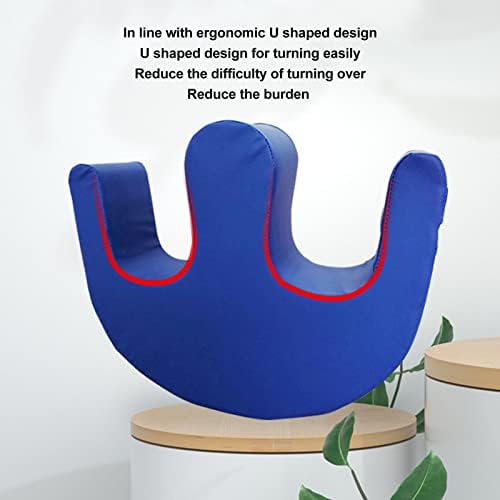 Septpenta Bedridden Elderly U Turn Pillow Multi-Functional Waterproof Blue