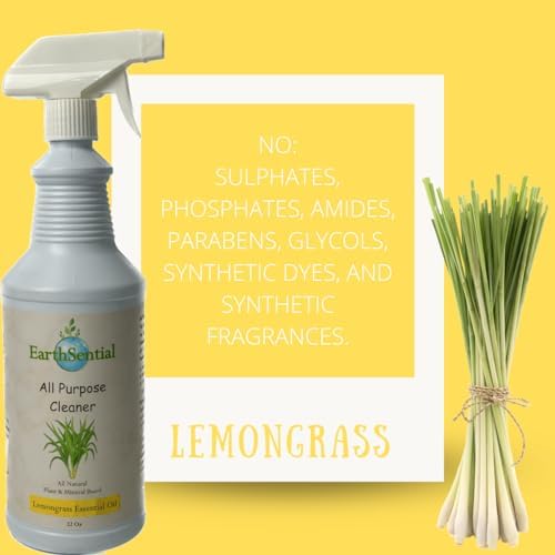 EarthSential Lemongrass Oil All Purpose Cleaner 32oz Spray