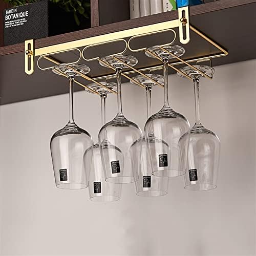 Adjustable Wine Glass Rack for Kitchen Bar 4-10 Cups