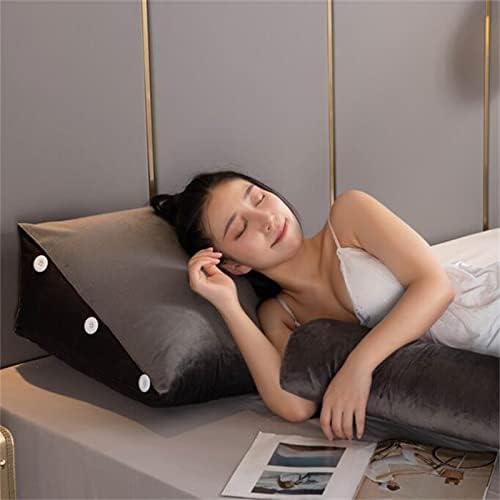 ZZYK Triangular Headboard Backrest Pillow - Grey 177 Adjustable Comfort Support