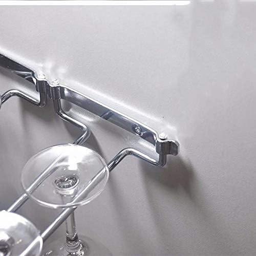 NEWCES Wall Mount Hanger for Stemware Under Cabinet