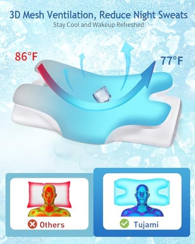 Tujami Cervical Neck Pillow for Pain Relief