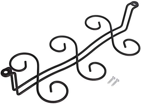 Tomotato Wine Glass Rack with 6 Hooks Black 1