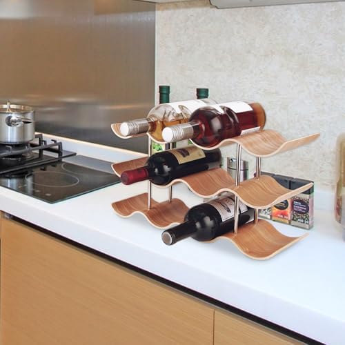 GBACHOOSE 3-Tier Tabletop Wine Rack