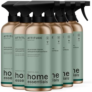 ATTITUDE Multi-Purpose Cleaner with Essential Oils 16 Fl Oz Pack of 6