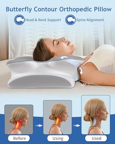 Tujami Cervical Neck Pillow for Pain Relief