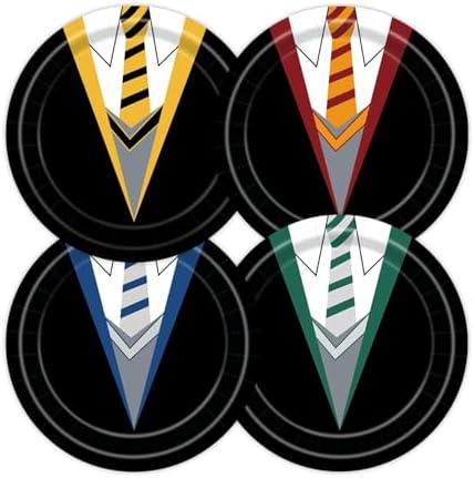 48Pcs Wizard School Paper Plates 9inch Birthday Party Decor