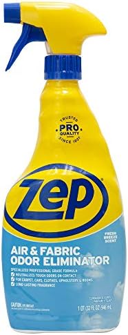 Zep Air and Fabric Odor Eliminator - 32 oz Pack of 4