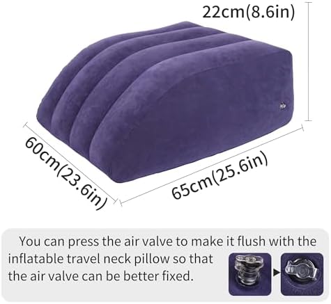 INFLATEFLY Leg Elevation Pillow - Inflatable Wedge for Comfort and Recovery