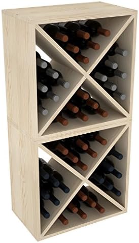 Creekside 24 Bottle Wine Cubes Set of 2 12 Deep Pine 1